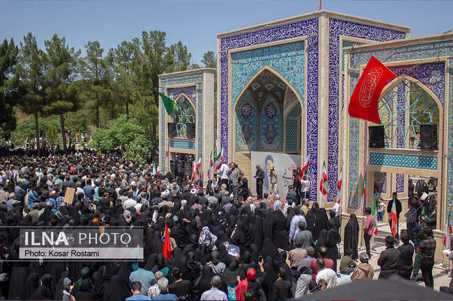 وداع باشکوه مردم دیار سربداران با شهید غیرت
