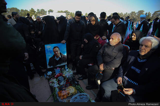 مراسم اولین سالگرد شهدای آتش نشان حادثه پلاسکو