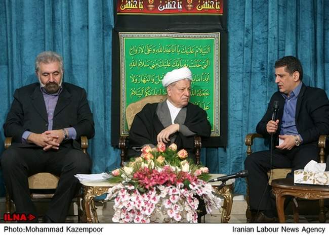 دیدار اعضای خانه صنعت، معدن و تجارت ایران با آیت الله هاشمی