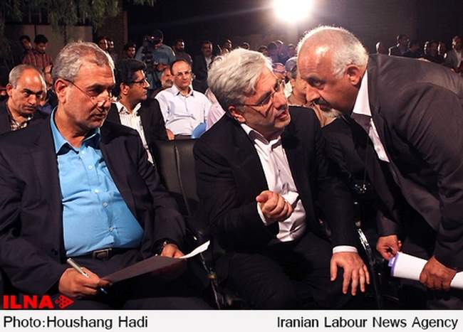 دیدار وزیر کار تعاون و رفاه اجتماعی با کارگران معدن سنگ آهن مرکزی باف