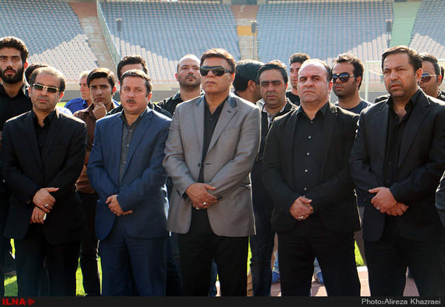 مراسم تشییع پیکر هادی نوروزی کاپیتان تیم فوتبال پرسپولیس