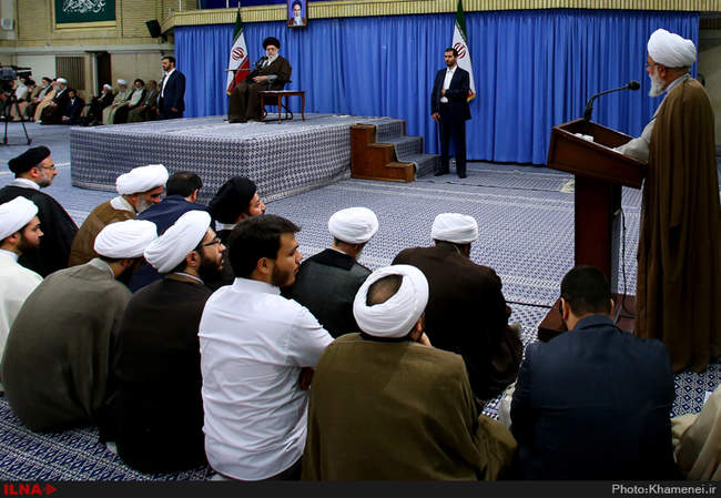 دیدار مدیران، مدرسان و طلاب حوزههای علمیه استان تهران با حضرت آیت