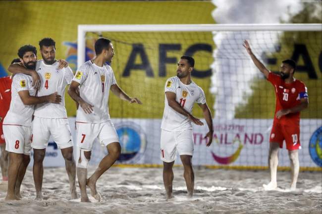 گزارش تصویری دیدار تیم ملی فوتبال ساحلی ایران و بحرین