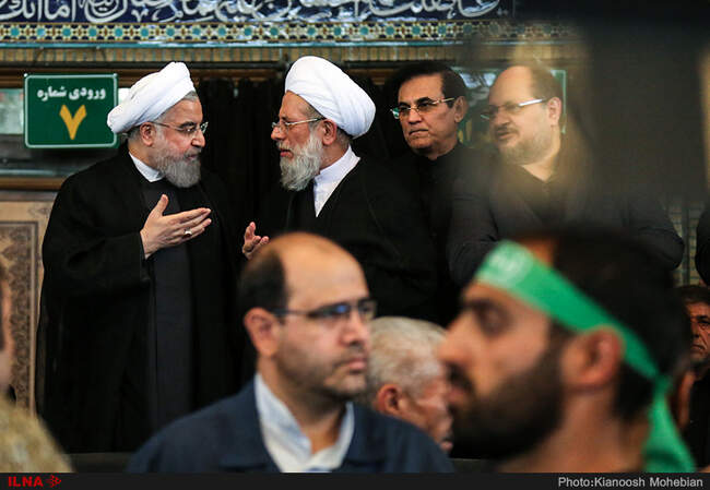 تصاویر حضور رئیس‌جمهور در حرم عبدالعظیم حسنی در عزاداری روز عاشورا