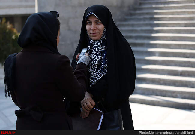 حضور هیات دولت در جمع خبرنگاران