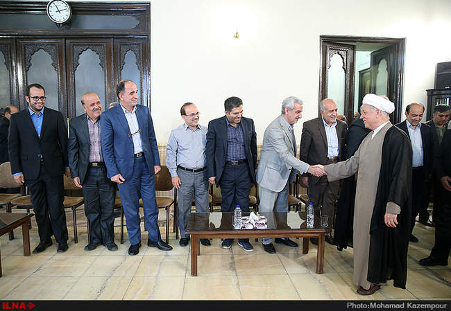 دیدار اعضای حزب اتحاد ملت ایران اسلامی با آیت الله هاشمی رفسنجانی
