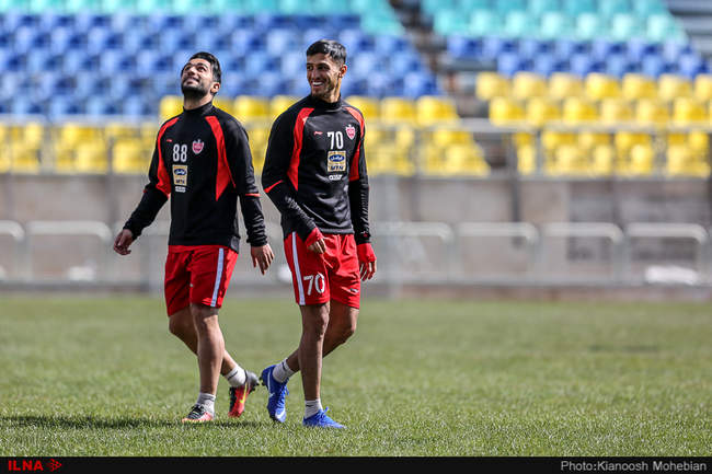 تمرین امروز تیم فوتبال پرسپولیس
