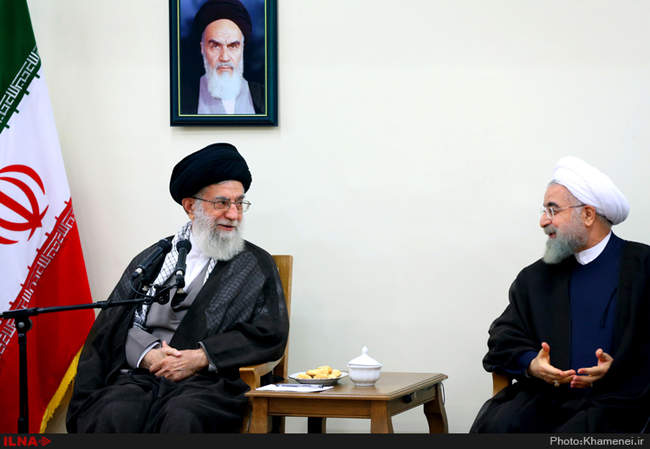 دیدار ‫رئیس جمهور و اعضای هیأت دولت با رهبر انقلاب