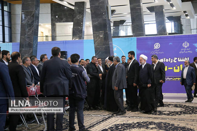 افتتاح راه‌آهن سنندج .تهران .همدان با حضور رییس‌جمهور 