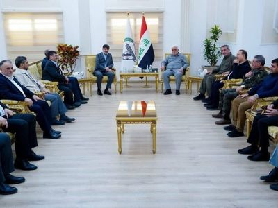 ملاقات فرمانده الحشد الشعبی با سردار رادان در بغداد