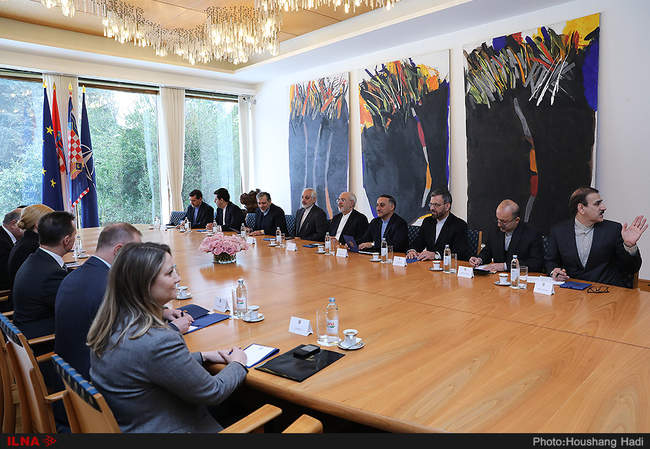 دیدار محمدجواد ظریف با رئیس جمهور کرواسی