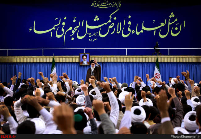 دیدار مدیران، مدرسان و طلاب حوزه‌های علمیه استان تهران با حضرت آیت‌