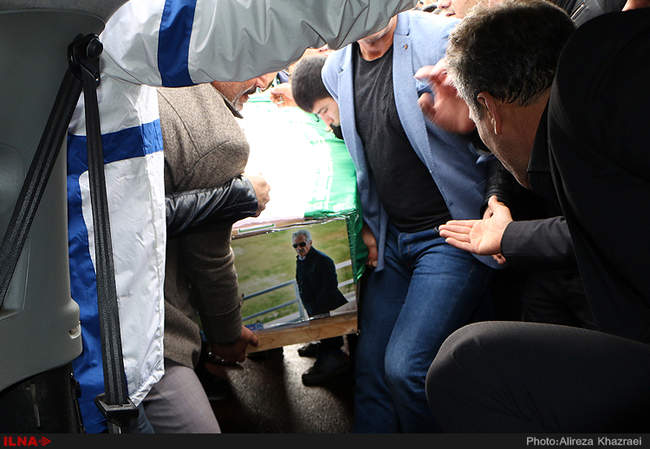 مراسم تشییع زنده یاد منصور پورحیدری