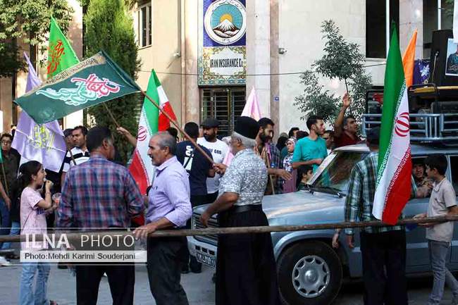 راهپیمایی غدیر با شعارایران ذوالفقار علی(ع) در اصفهان