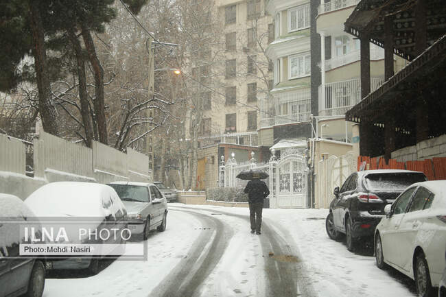 بارش برف در تهران
