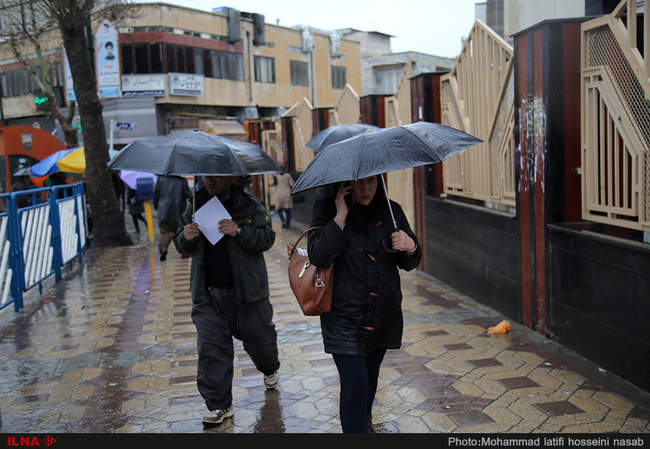 روز بارانی سنندج