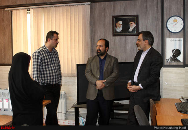 بازدید جابر انصاری ،سخنگوی وزارت امور خارجه از ایلنا