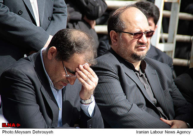 مراسم تشییع و خاکسپاری والده رییس جمهور