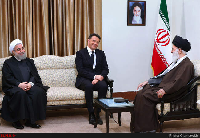 دیدار نخست وزیر ایتالیا با مقام معظم رهبری 