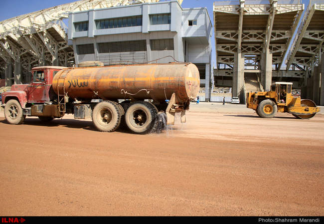 آماده سازی ورزشگاه نقش جهان برای روز افتتاحیه
