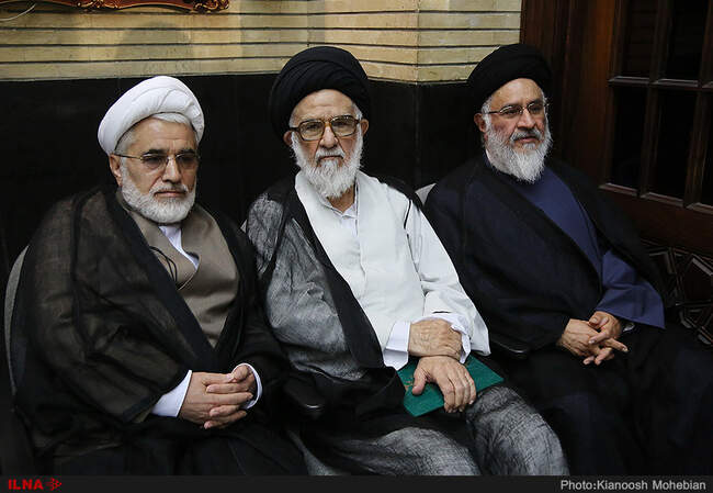 تصاویر حضور شخصیت‌های سیاسی در مراسم ترحیم برادر حسین مرعشی