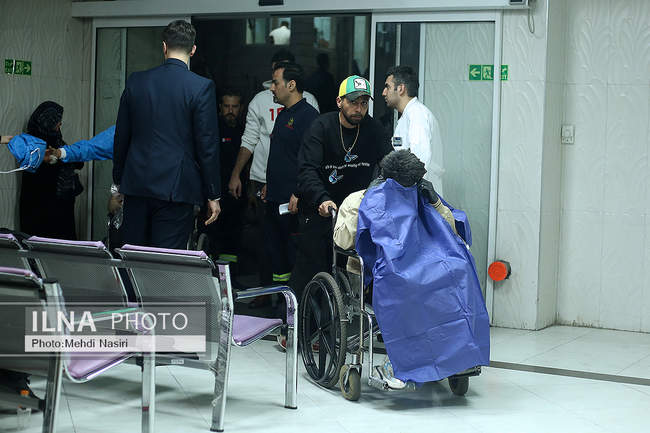 مصدومان چهارشنبه سوری بیمارستان سوانح سوختگی تهران