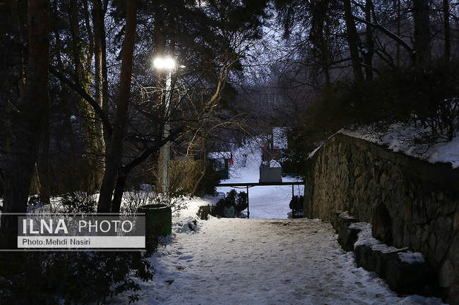 برف زمستانی پارک جمشیدیه