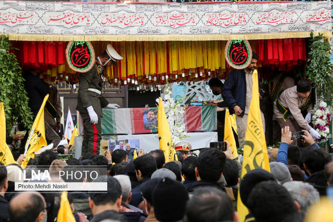 مراسم تشییع پیکر شهید سیدرضی موسوی 