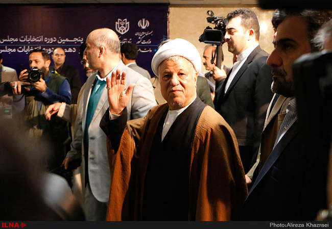 حضور آیت الله هاشمی رفسنجانی در ستاد انتخابات وزارت کشور /9