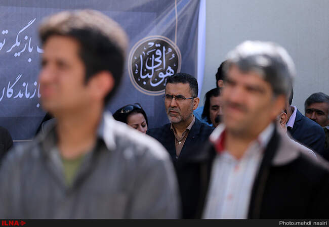 مراسم تشییع پیکر بانو ثریا حکمت در خانه سینما