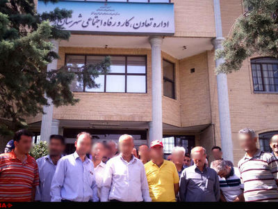 تجمع کارگران بازنشسته ریخته‌گری ماشین سازی تبریز مقابل اداره کار