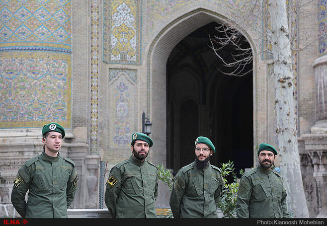 مراسم ترحیم شهدای حوادث خیابان پاسداران