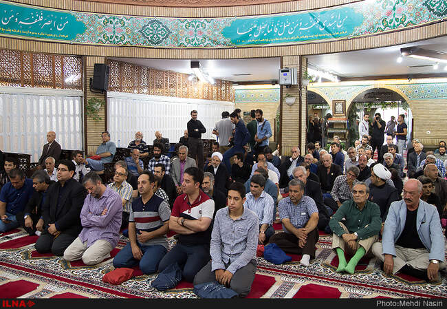 مراسم بزرگداشت داود رشیدی در مسجد بلال