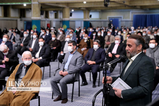 دیدار مداحان اهل‌بیت علیهم‌السلام با رهبر معظم انقلاب