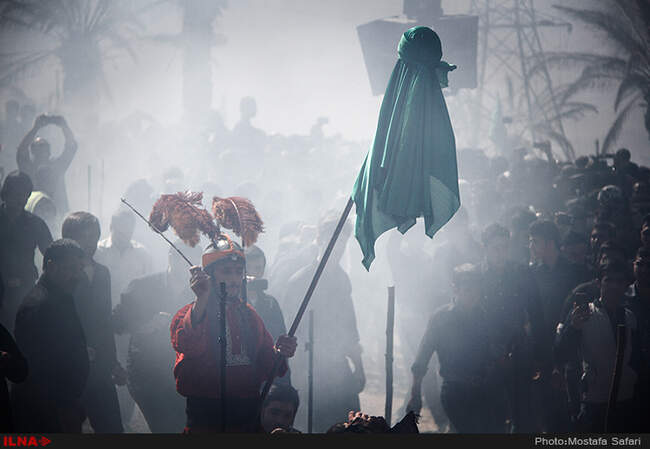 مراسم خیمه سوزان در طاقانک چهارمحال و بختیاری