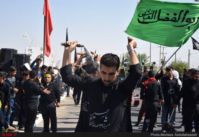 عزاداری تاسوعای حسینی در لامرد فارس
