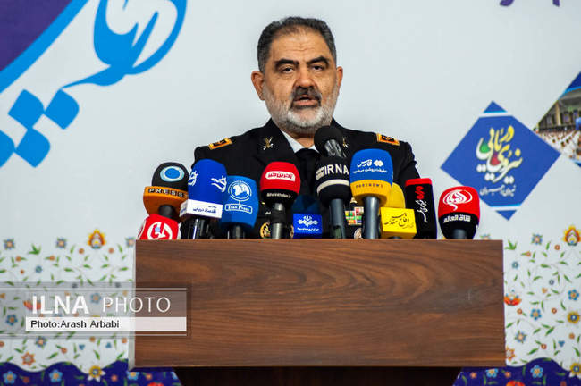  نشست خبری فرمانده نیروی دریایی ارتش جمهوری اسلامی ایران 