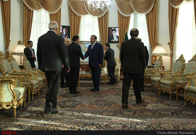 دیدار دبیر شورای عالی امنیت ملی با رئیس مجلس آذربایجان