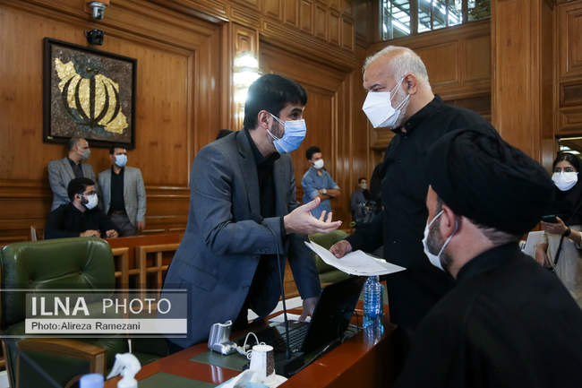 مراسم تودیع پیروز حناچی شهردار سابق تهران 