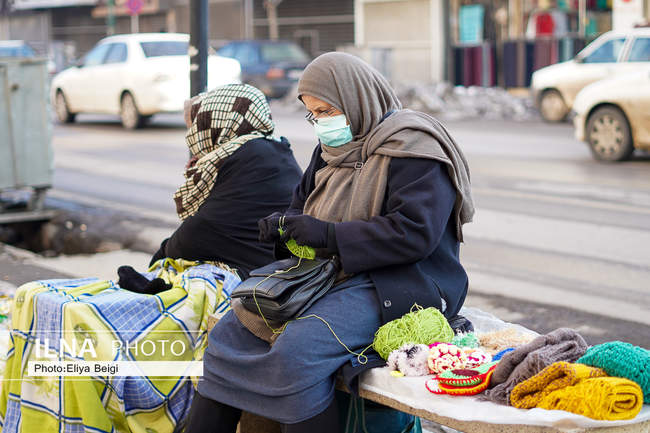 گزارش تصویری عکاس ایلنا  از دستفروشان خیابان خیام قزوین