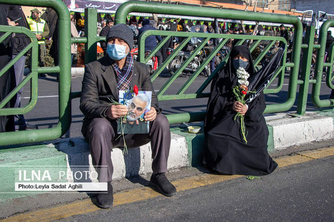 تشییع باشکوه پیکر‌های مطهر ۱۵۰ شهید گمنام در تهران/۲