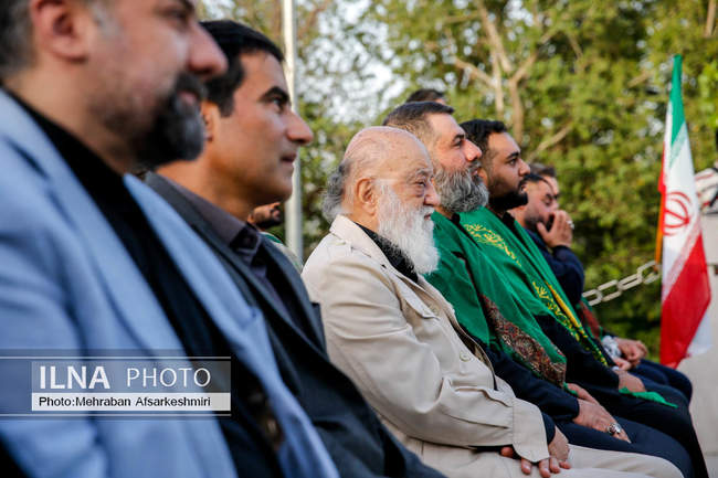 مراسم اهتزاز پرچم عزای حسینی - تهران