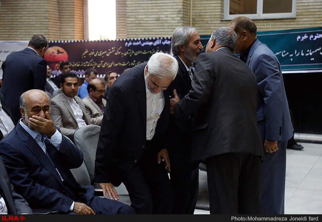 مراسم ترحیم والده احمد خرّم وزیر راه و ترابری دوره ی دوم دولت اصلاحات 
