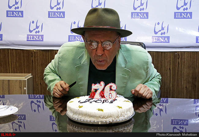 جشن تولد هفتاد و شش سالگی جواد مجابی در خبرگزاری ایلنا 