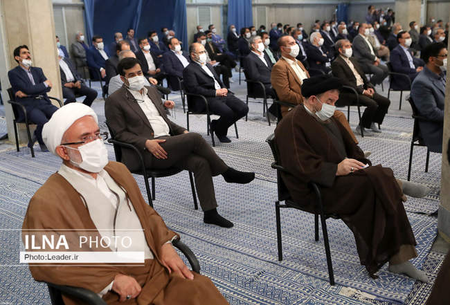 دیدار رئیس و نمایندگان مجلس  با رهبر انقلاب