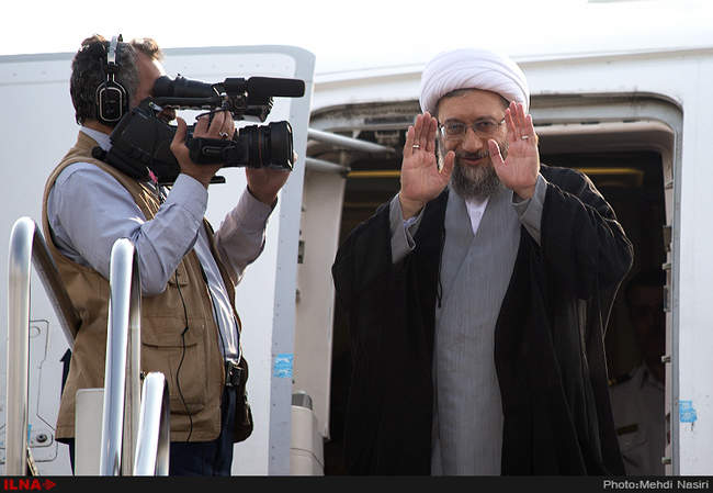  مراسم بدرقه رئیس قوه قضائیه به کشور عراق