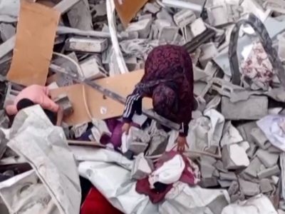 کشف یک گور دسته‌جمعی در محوطه بیمارستان «الشفاء»