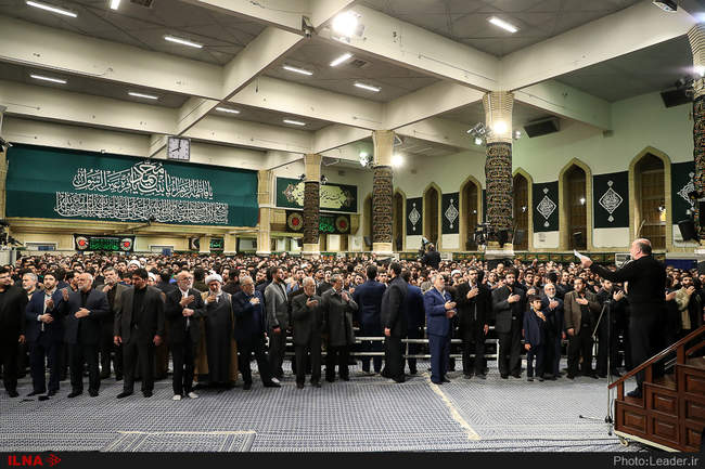 دومین شب از مراسم عزاداری ایام شهادت حضرت فاطمه‌زهرا(س) با حضور رهبر 