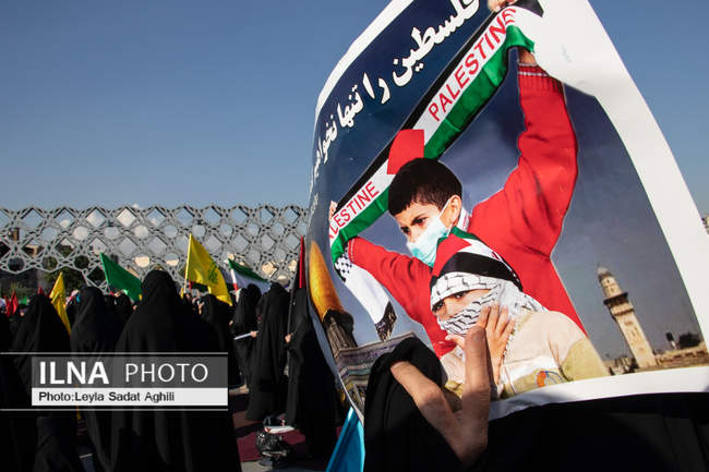 میدان امام حسین (ع) میزبان حامیان فلسطین