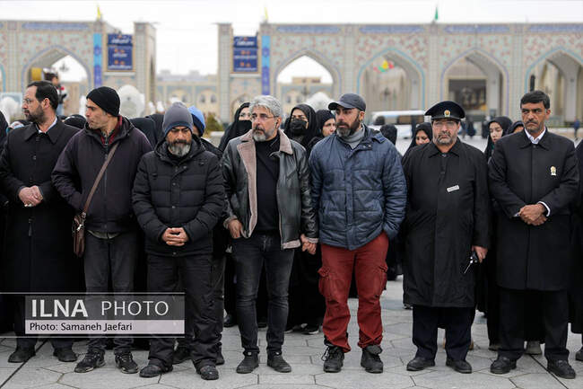 تشییع پیکر شهرام عبدلی در حرم مطهر رضوی